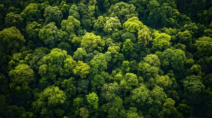 Naklejka premium Lush Green Forest Vista 