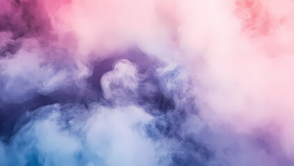Naklejka premium Colorful pastel-toned watercolor background texture with smoke, clouds, fog, and dust in shades of purple
