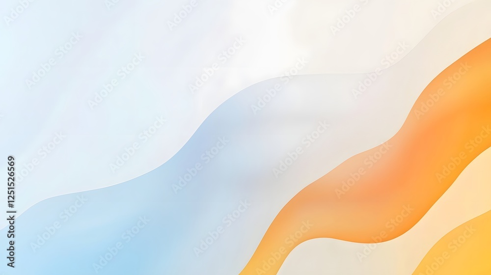 Aufkleber mesmerizing abstract fluid shapes in vibrant pastel gradient background