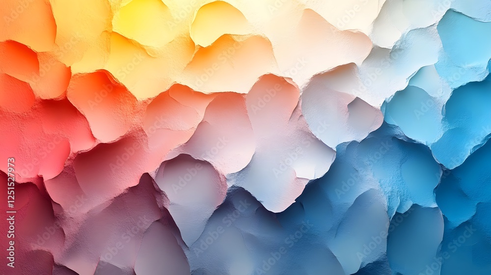 Poster Mesmerizing Geometric Gradient Patterns in Vibrant Colorful Abstract Design