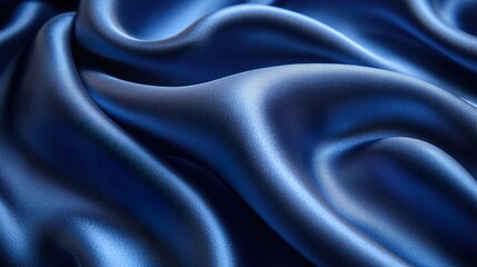 Obraz premium Navy Blue Silk Satin 