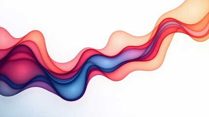 Colorful, wavy patterns against a white background.