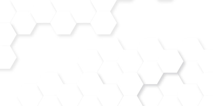 Background with hexagons. Abstract background with lines. white texture background. hexagon abstract background. Surface polygon pattern with glowing hexagon paper texture and futuristic business.	