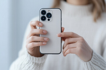 Person Holding Modern Smartphone