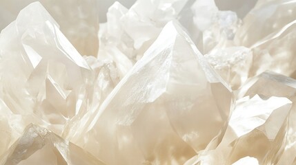 Obraz premium White Light Beige Crystals 