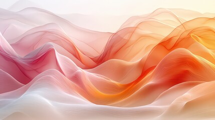 Seamless Abstract Wave Pattern in Sandy Browns and Soft Pink Hues for a Calming Visual Texture