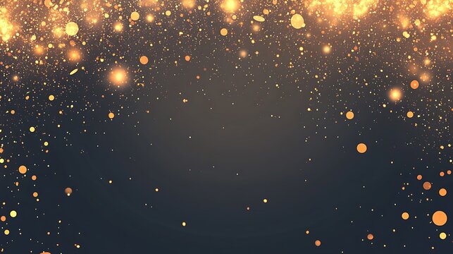 Sparkling particles, abstract background, festive effect, for digital media