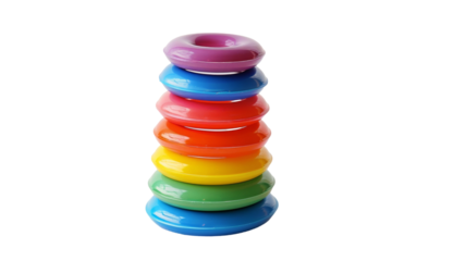 Colorful Stacking Rings for Early Childhood Learning