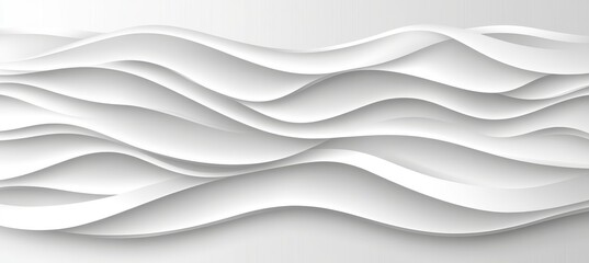 Fototapeta premium Abstract White Wavy Seamless Pattern Background Design With Elegant And Minimalist Styles