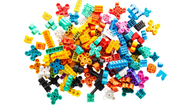 Colorful Building Blocks for Creative Construction Play
