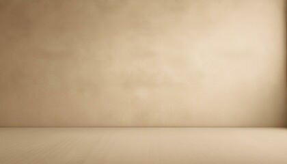 vintage empty room light beige color aged delicate stone texture of wall and floor 3d background
