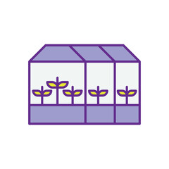 Greenhouse icon vector stock illustration
