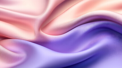Obraz premium Abstract Silk Fabric Flowing with Pastel Pink and Purple Hues