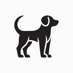 black dog silhouette