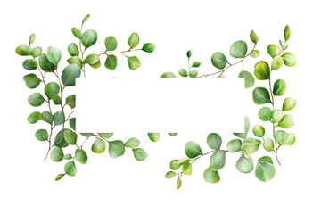 watercolor illustration of leaves and flowers