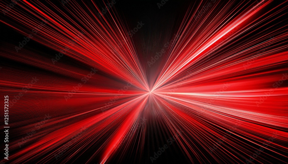 Wall mural abstract red and black background with dynamic light streaks ideal for tech and digital designs