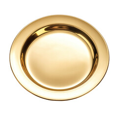 gold ring on white background
