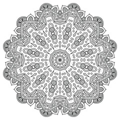 Circular Mandala Design for Focus and Relaxation