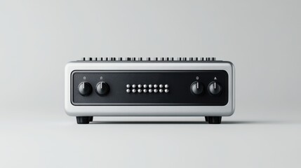 Fototapeta premium Modern Audio Mixer with Sleek Design and Clear Controls for Professional Sound Engineering and Music Production