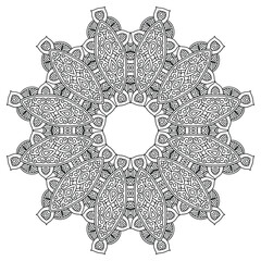Circular Mandala Design for Focus and Relaxation