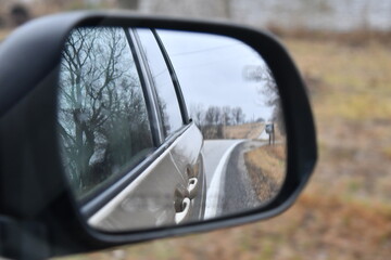 Side Mirror on a Car