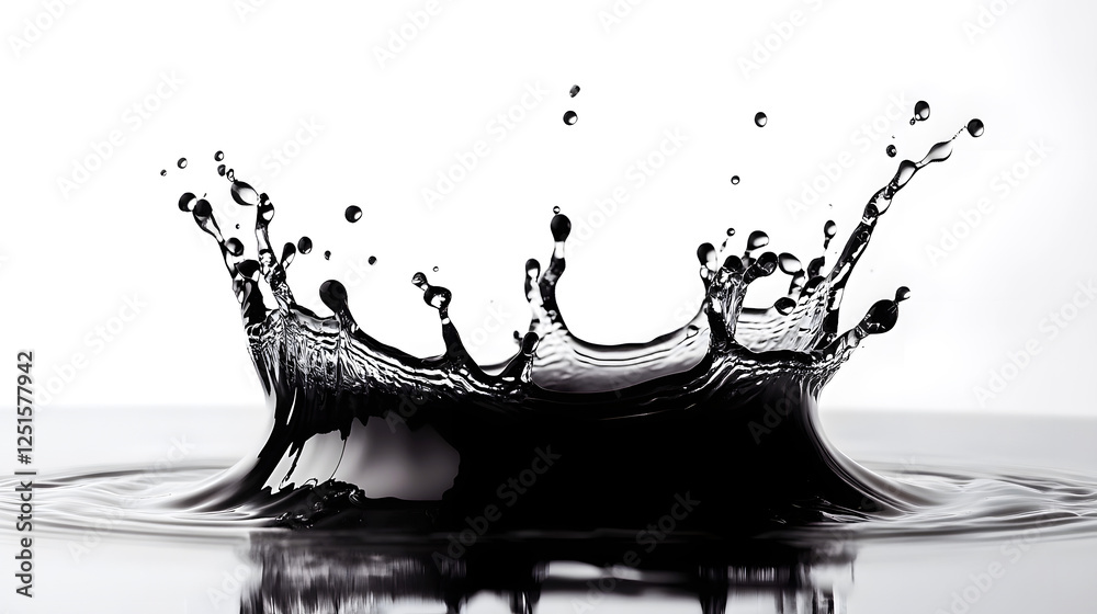Poster dramatic water splash with rippling liquid effect in abstract photography powerful and energetic vis