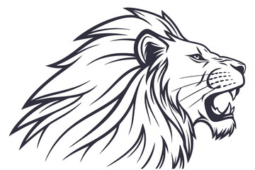 Obraz premium lion head vector
