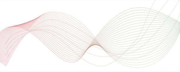 Fototapeta premium Vector abstract white light blend paper wave flow digital gradient transparent connection web music and sound, beautiful dynamic smooth space texture Stylized line art background. 