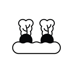 Vegetable Garden icon vector stock illustration