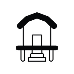 Chicken Coop icon vector stock illustration