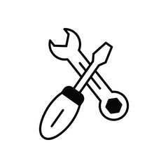 Hand Tools icon vector stock illustration