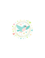Obraz premium 小鳥のかわいいイラスト