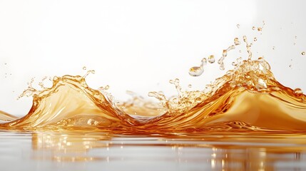 Dynamic Orange Liquid Splash and Wave Motion Abstract Background  Creative Colorful Fluid Flow Aquatic Texture Nature Environment Concept for