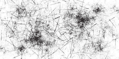 Grunge texture effect. Distressed overlay rough textured. Abstract vintage monochrome. Black isolated on white background. Abstract grunge black and white distressed texture background