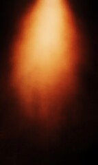 Fototapeta premium Ethereal glow emanates from above, casting warm amber tones across a textured dark backdrop