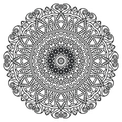 Circular Mandala Design for Focus and Relaxation