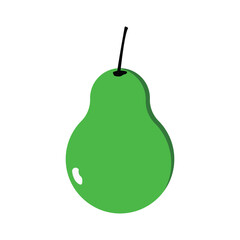 avocado vector illustration design template