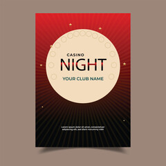Casino Night Background Design Vector Illustration