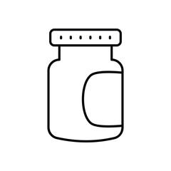 Canning Jars icon vector stock illustration