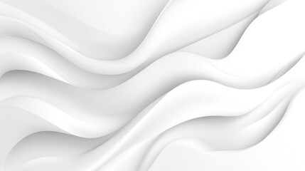 White flowing waves abstract background texture