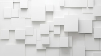 Obraz premium White Cubes Abstract Wall Texture Background