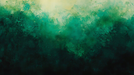 Obraz premium Deep green abstract texture blending into a soft light gradient for a mystical forest-like effect.