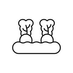 Vegetable Garden icon vector stock illustration