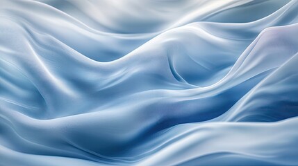 Obraz premium A luxurious blue-gray silk fabric with natural folds and a fine satin finish.