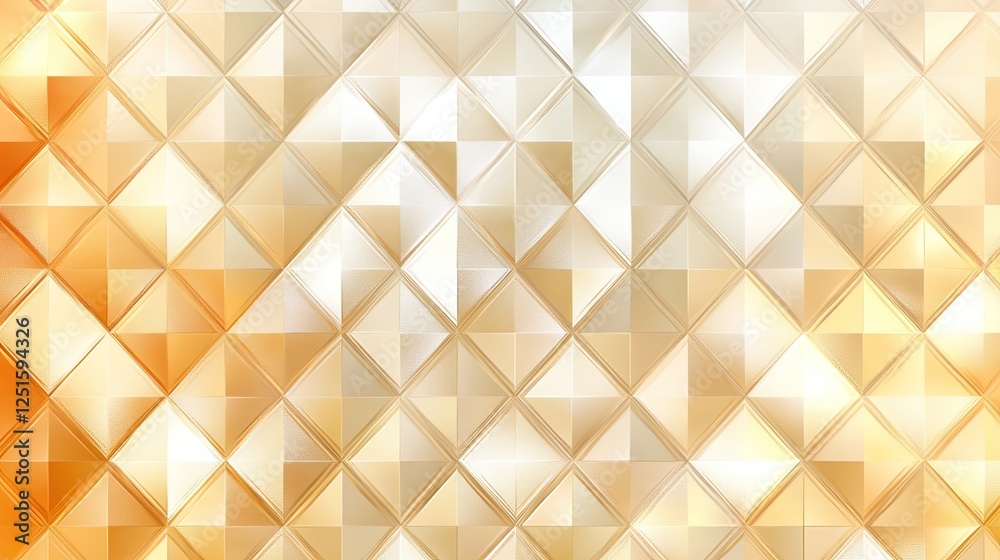Poster a seamless diamond pattern in a golden ombre gradient with a soft shimmer effect. high-class abstrac