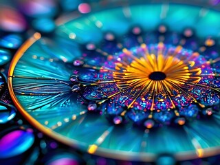 Abstract Fractal Art with Vivid Colors