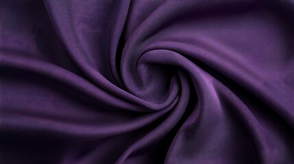 Obraz premium Deep Purple Fabric Drape: Close-Up Textile Texture AI Generated