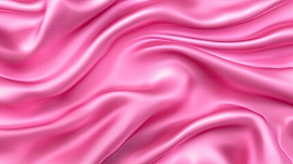 Obraz premium Classic pastel pink silk fabric with a silky smooth texture and realistic folds.