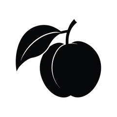 Ackee Silhouette Vector Art, Black and White Ackee Fruit Illustration Design