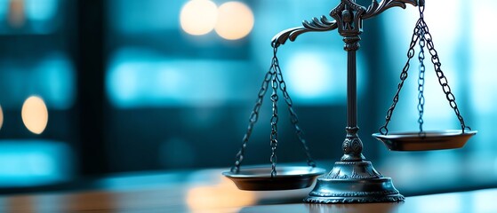 Symbol of justice and equality in legal system.